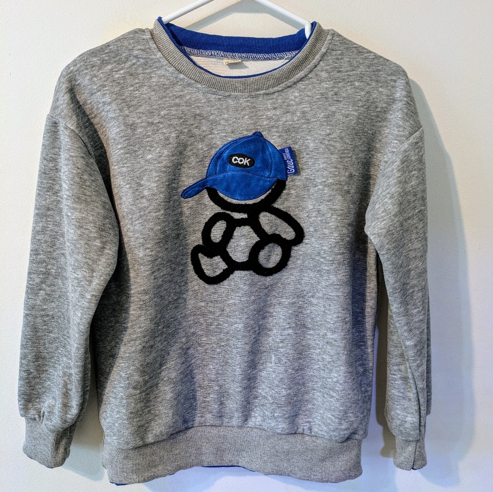 6 For $20 NWOT Boys Gray Sweatshirt Plush Design Size M